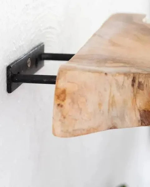 Teak Floating Shelf Large