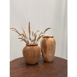 Organic Teak Pot Natural