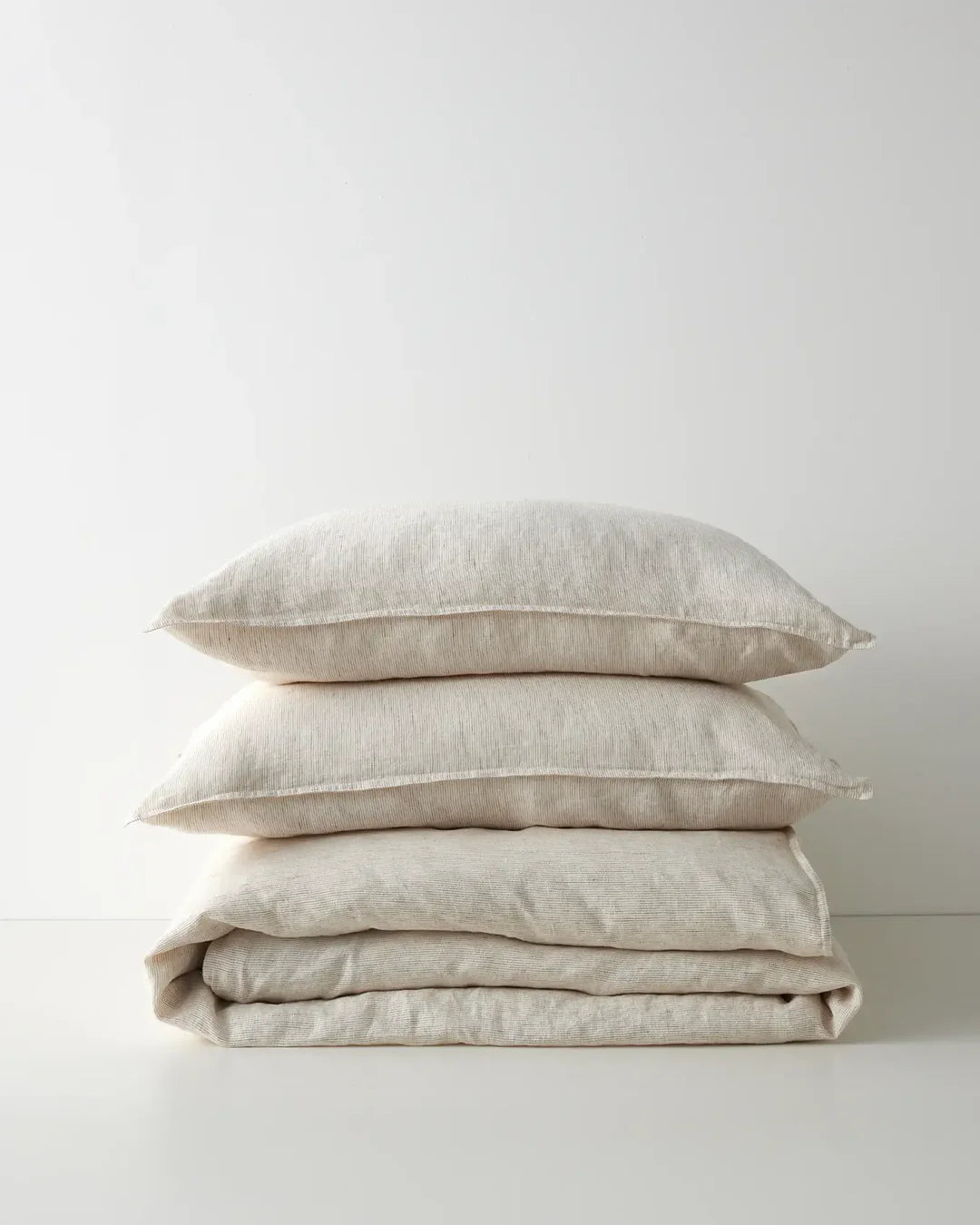 Sova quilt cover savanna pinstripe Pillowcase Pair