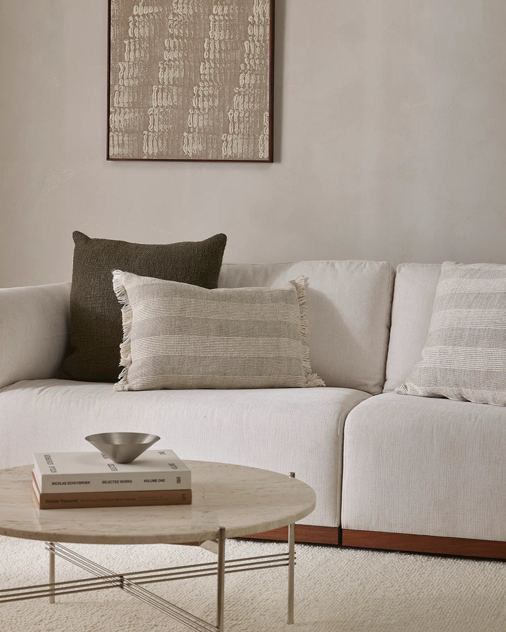 Stripe Natural Cushion