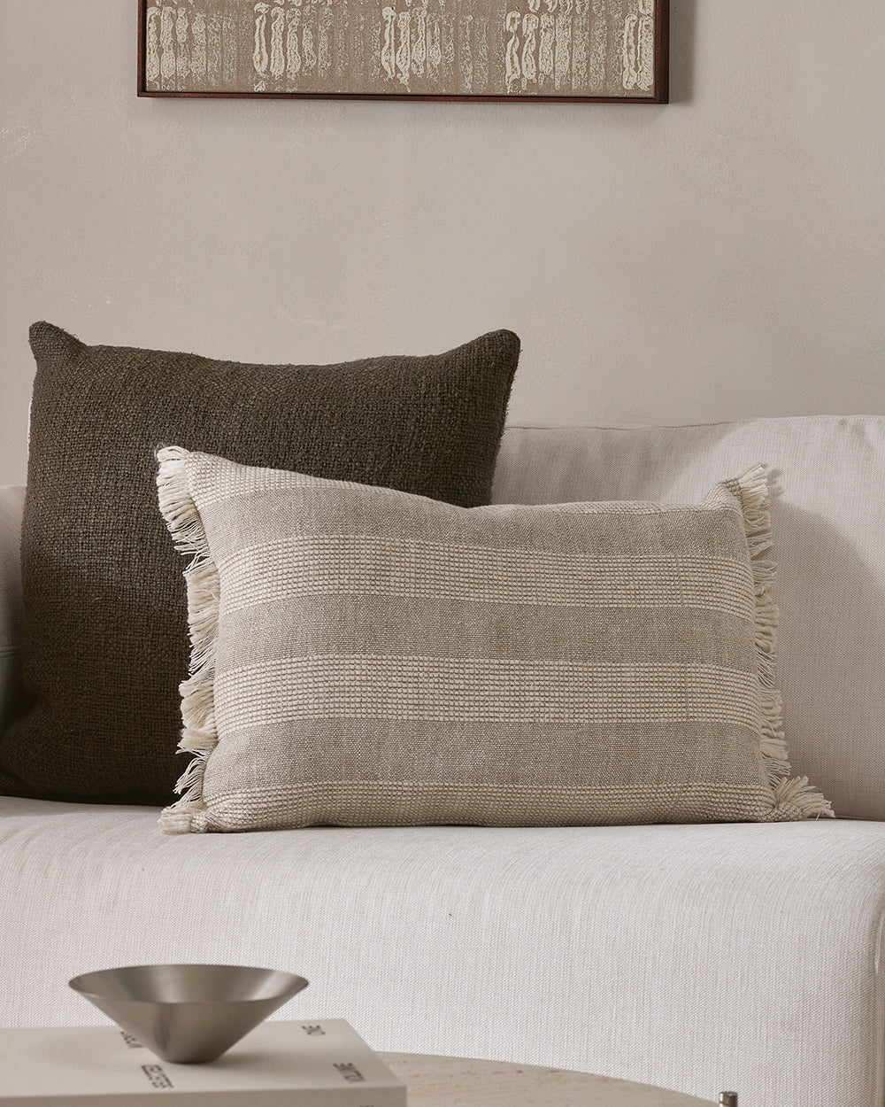 Stripe Natural Cushion
