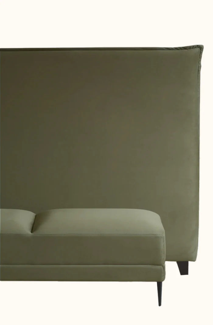 Moss Velvet Headboard
