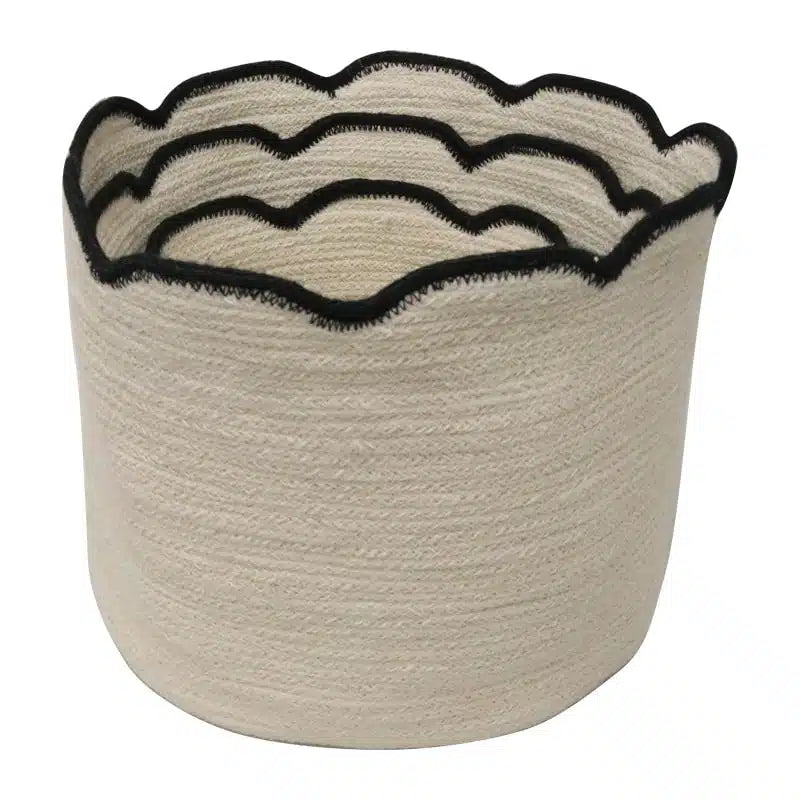 Jute Scallop Baskets