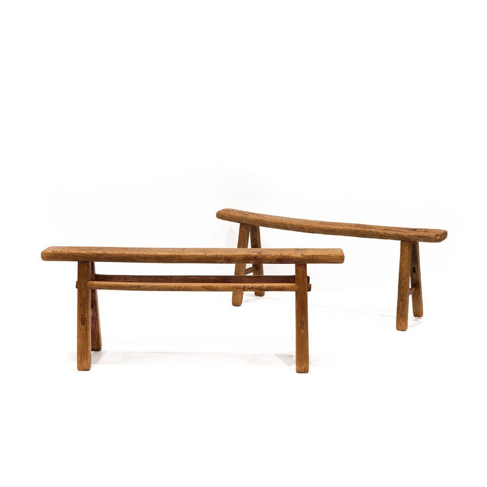 Wooden Elm Bench