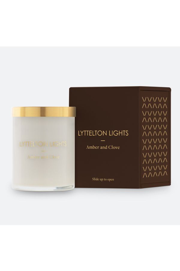 Lyttelton Lights Amber &amp; Clove candle